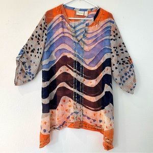 Chico’s multicolor embellished tunic - Size 3 (L/XL)